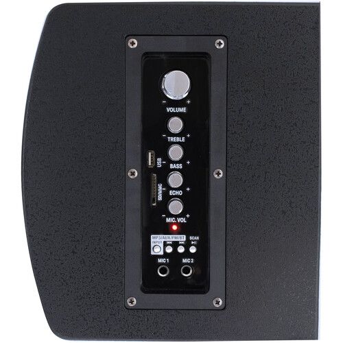  VocoPro Karaoke-FAN 500W Dual-Speaker PA System with Bluetooth and LED Lights