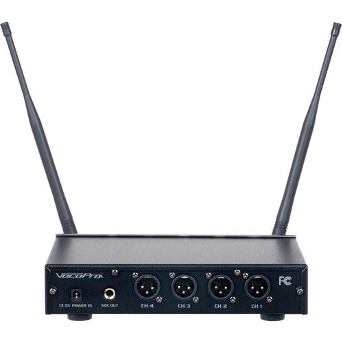  VocoPro Digital-Quad-Conference 4-Channel UHF Digital Wireless Conference System (C4: 915 to 927 MHz)
