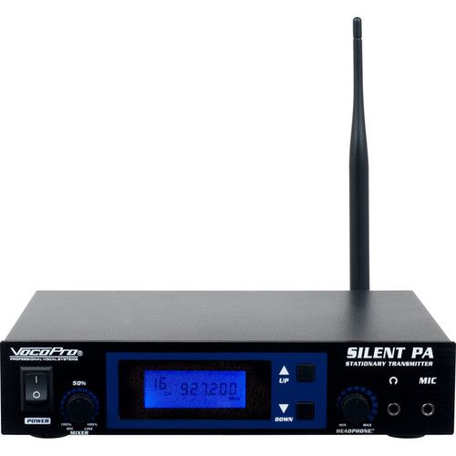  VocoPro SilentPA-PRACTICE 16-Channel UHF Wireless Audio Broadcast System with Stationary Transmitter