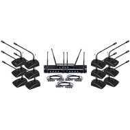 VocoPro VOCOPRO DIGITAL-CONFERENCE -12 Twelve Channel UHF Wireless Conference Microphone System