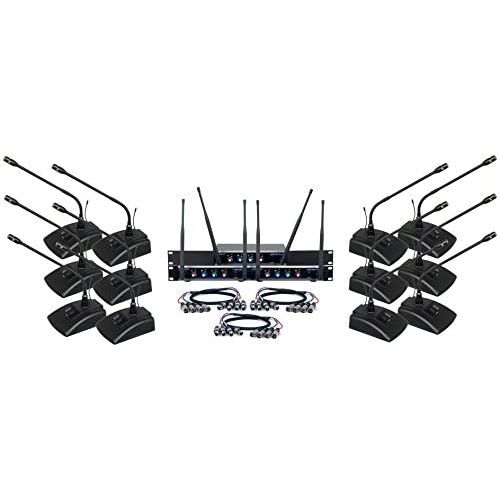  VocoPro VOCOPRO DIGITAL-CONFERENCE -12 Twelve Channel UHF Wireless Conference Microphone System