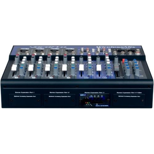  VocoPro VOCOPRO WirelessMix-2 All-In-One Live SoundKaraoke Mixer with 2 UHF Wireless Mics & SD Audio Recorder