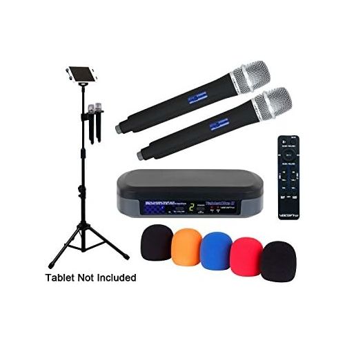  VocoPro TabletOke-2MC Digital Karaoke Mixer With Bluetooth Receiver, Wireless Mics