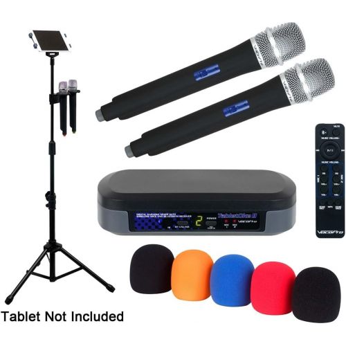  VocoPro TabletOke-2MC Digital Karaoke Mixer With Bluetooth Receiver, Wireless Mics
