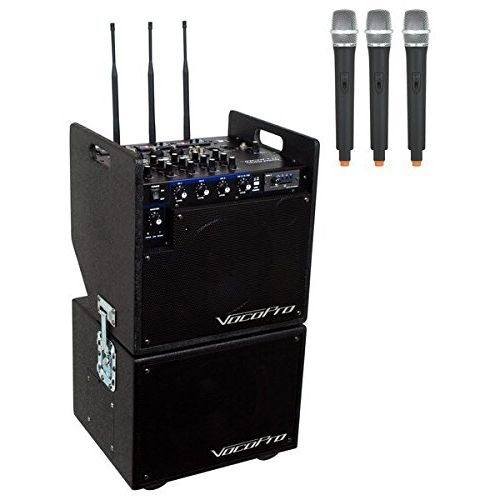  VocoPro Mobileman 2 Battery Powered P.A. System with Subwoofer