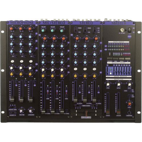  VocoPro KJM8000PROPLUS 9 Ch Pro KJDJ Mixer with Digital Key Control & 7 Band EQ