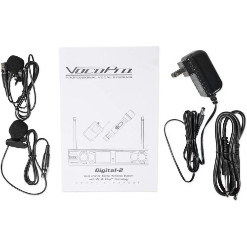  VocoPro VOCOPRO Wireless Lavalier Microphone (DIGITAL-2LAVALIER)