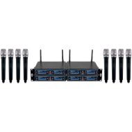 VocoPro VOCOPRO UDH-CHOIR-8-MIB Eight Channel Wireless Handheld Microphone System In A Bag