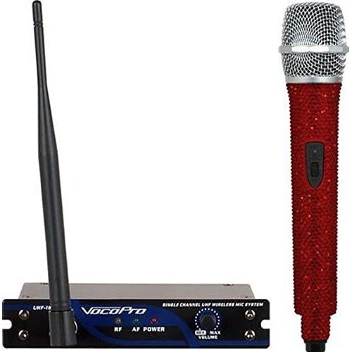  VocoPro UHF-18 DIAMOND - O Wireless Microphone System, Ruby