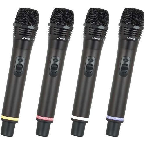  VocoPro UHF5805 Professional Rechargeable 4-Channel UHF Wireless Microphone System