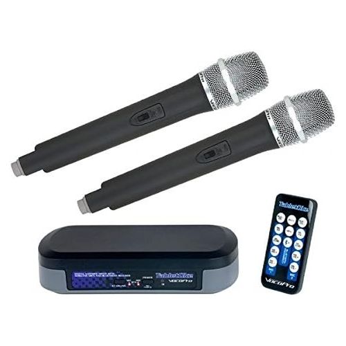  VocoPro TABLETOKE Digital Karaoke Mixer with Wireless Mics and Bluetooth Receiver