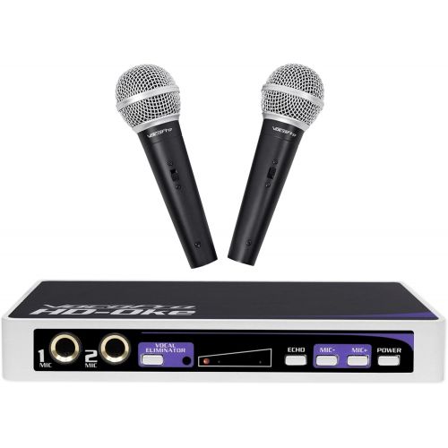  VocoPro Vocopro HD-OKE Karaoke Dual Microphone Mic Mixer For Home Theater System