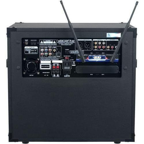  VocoPro VOCOPRO HERO-REC 3 120W 4-Channel Multi-Format Portable P.A. System with Digital Recorder