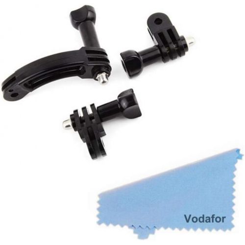  Vodafor Universal Rotary Extension Arm Mount Set for GoPro Hero 9/8/7/(2018)/6/5/4 Black,Hero 3+,DJI Osmo Action,AKASO/Campark/YI Action Camera Accessories Kit Extension Arm Adapter Pivot