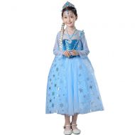 VogueFashion Frozen Little Girls Princess Elsa Fancy Dress Costume