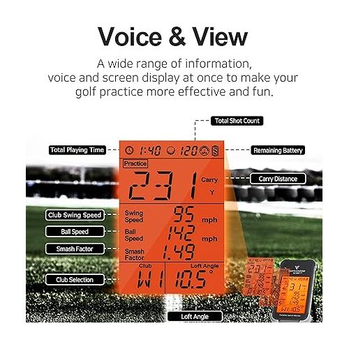 Voice Caddie - Swing Caddie Portable Launch Monitor