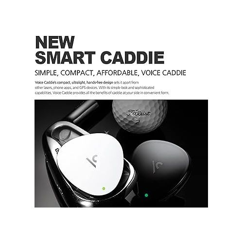  Voice Caddie VC300SE Golf GPS Rangefinder | Voice Output of Distance Multiple Languages | Front, Middle, Back Course Hole Distance Info | 30,000+ Courses Worldwide | 8 Hours Battery Life Rechargeable