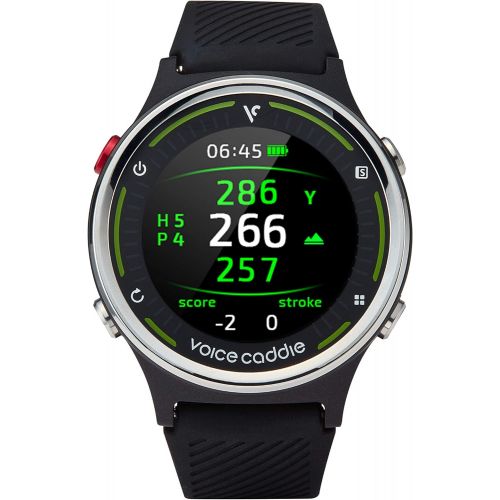  Voice Caddie Golf G1 Golf GPS Watch w/Green Undulation and Slope,Black,G1_Watch