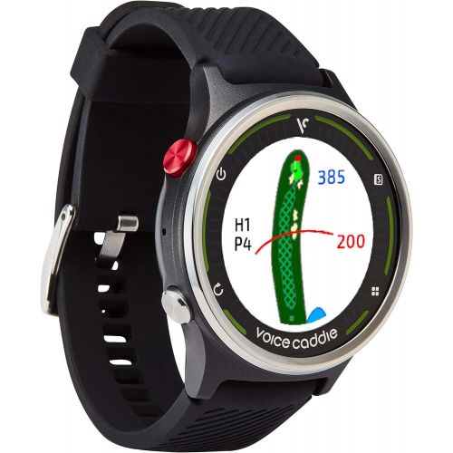  Voice Caddie Golf G1 Golf GPS Watch w/Green Undulation and Slope,Black,G1_Watch