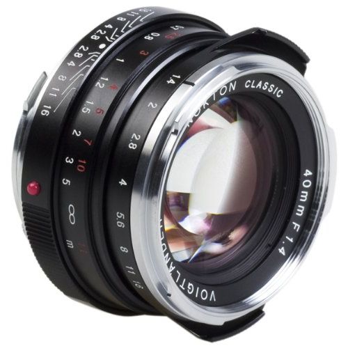  Voigtlander Nokton 40mm f1.4 Wide Angle Leica M Mount Fixed Lens - Black