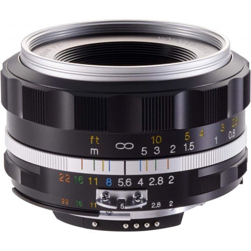  Voigtlander Ultron 40mm f/2 SL-II S Aspherical Compact Manual Focus Lens for Nikon - Silver Rim