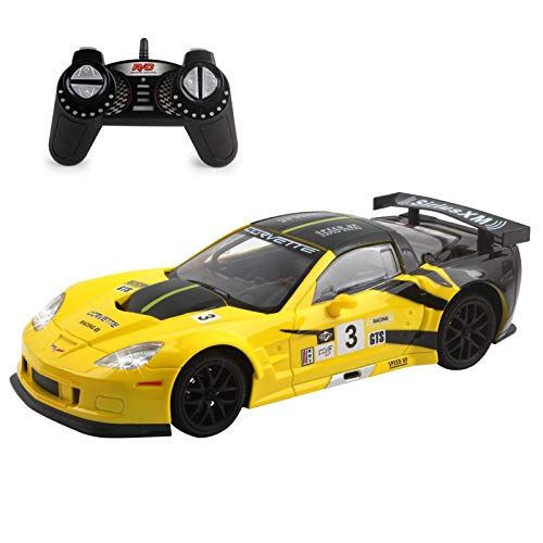  Vokodo RC Super Car 1:18 Scale Remote Control Full Function with Working LED Headlights Easy to Operate Kids Toy Race Vehicle Perfect Exotic Sports Model Great Gift for Children Bo