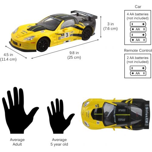  Vokodo RC Super Car 1:18 Scale Remote Control Full Function with Working LED Headlights Easy to Operate Kids Toy Race Vehicle Perfect Exotic Sports Model Great Gift for Children Bo