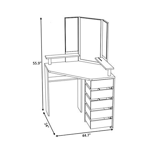  Volage Multicolor Makeup Table