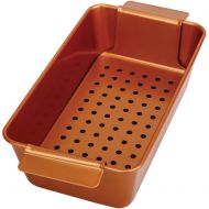 [아마존베스트]Volar Non-Stick Meatloaf Pan 2-Piece Healthy Meatloaf Set Copper Coating With Removable Tray Drains