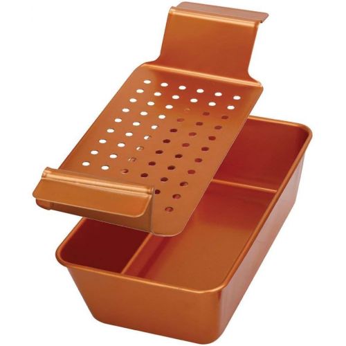  [아마존베스트]Volar Non-Stick Meatloaf Pan 2-Piece Healthy Meatloaf Set Copper Coating With Removable Tray Drains