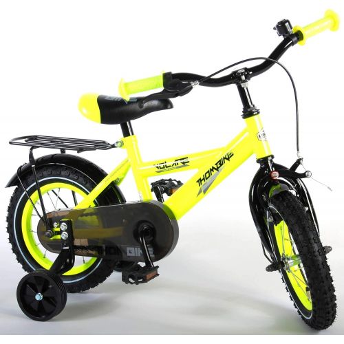  .Volare E&L Cycles Kinderfahrrad Thombike Neon Yellow 12 Zoll mit Ruecktrittbremse