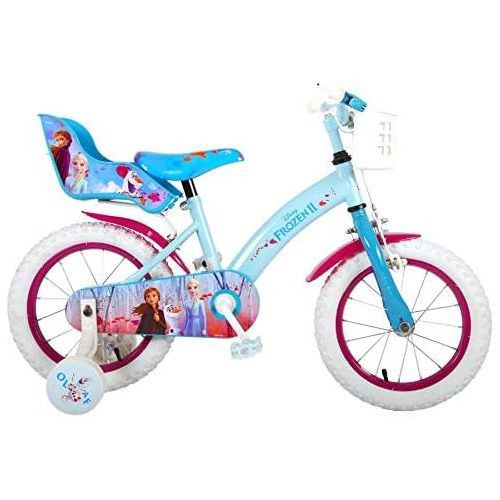  Volare 14 14 Zoll Madchenfahrrad Kinderfahrrad Fahrrad Frozen Disney Eiskoenigin Bike Rad Ruecktrittbremse 91450-CH