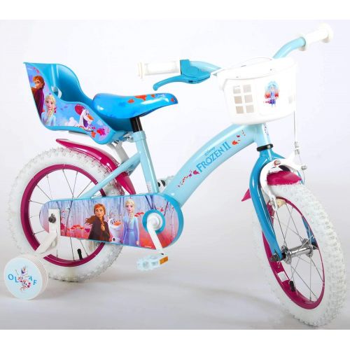  Volare 14 14 Zoll Madchenfahrrad Kinderfahrrad Fahrrad Frozen Disney Eiskoenigin Bike Rad Ruecktrittbremse 91450-CH