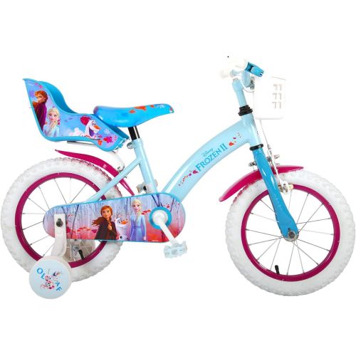  Volare 14 14 Zoll Madchenfahrrad Kinderfahrrad Fahrrad Frozen Disney Eiskoenigin Bike Rad Ruecktrittbremse 91450-CH