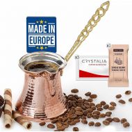 [아마존베스트]Volarium Turkish Coffee Pot, Greek Arabic Coffee Maker, Hammered Copper Coffee Cezve, Small Pot, Stove Top Coffee Maker