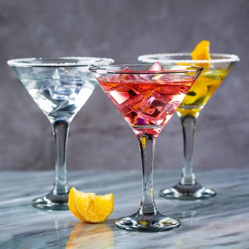  [아마존베스트]Volarium Martini Glasses Set of 6, Classics 6 Piece Martini Set, Perfect Cocktail Glasses, 6 Ounce Capacity