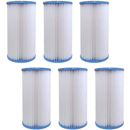  Volca Spares Type A or C Replacement Filter Cartridge Compatible with INTEX Pools, 6 Pack 29000e/59900e