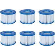 Volca Spares Hot Tub Filter Cartridge Size VI for Bestway, Lay-Z-Spa, Coleman SaluSpa 90352E 58323, 6 Pack