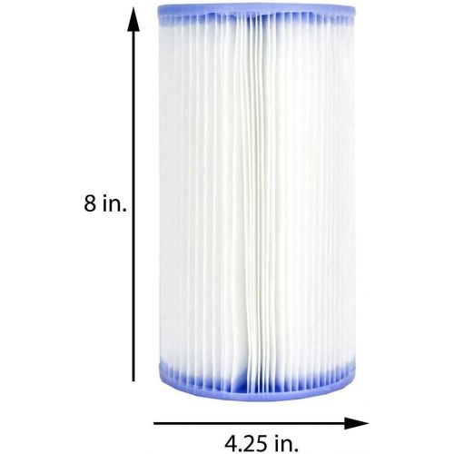  Volca Spares Type A or C Replacement Filter Cartridge Compatible with INTEX Pools, 4 Pack 29000e/59900e