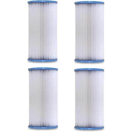  Volca Spares Type A or C Replacement Filter Cartridge Compatible with INTEX Pools, 4 Pack 29000e/59900e