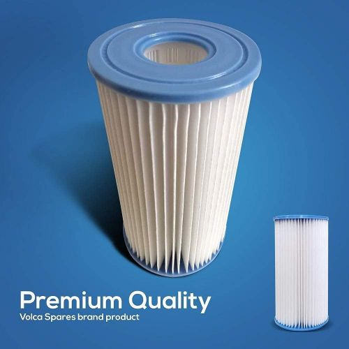  Volca Spares Type A or C Replacement Filter Cartridge Compatible with INTEX Pools, 4 Pack 29000e/59900e