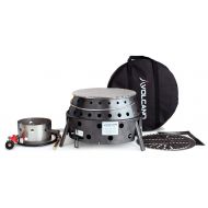 Volcano Grills 3 Grill/Stove Bundle Includes Lid and Cookbook, Grey