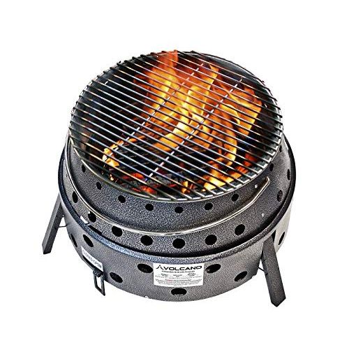  Volcano Grills 3 Grill/Stove Bundle Includes Lid and Cookbook, Grey