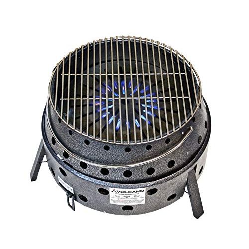  Volcano Grills 3 Grill/Stove Bundle Includes Lid and Cookbook, Grey