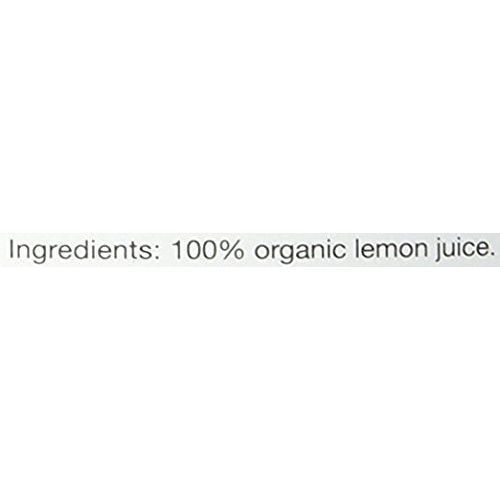  Volcano Bursts Organic Italian 100% Organic Lemon Juice In Glass Bottle, 33.8 oz Pack of 1