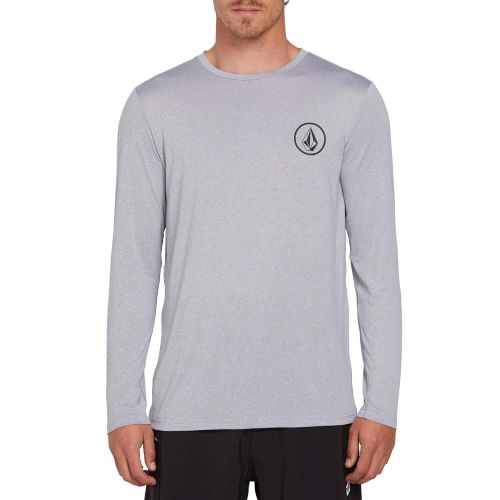  Volcom Mens Lido Heather Loose Fit Long Sleeve Rashguard