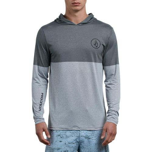  Volcom Mens Lido HTHR Block Long Sleeve Rashguard