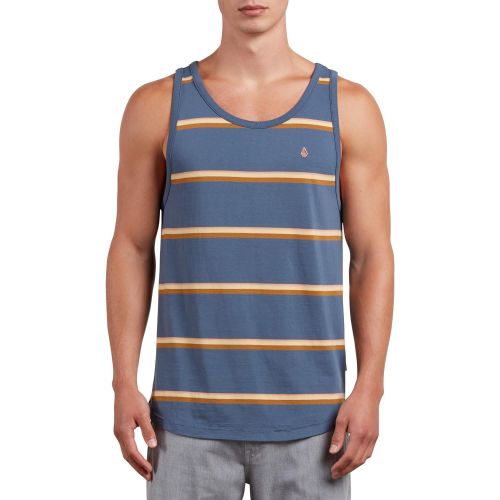  Volcom Mens Sheldon Striped Tank Top