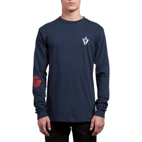  Volcom Mens Cut Out Modern Fit Long Sleeve Tee