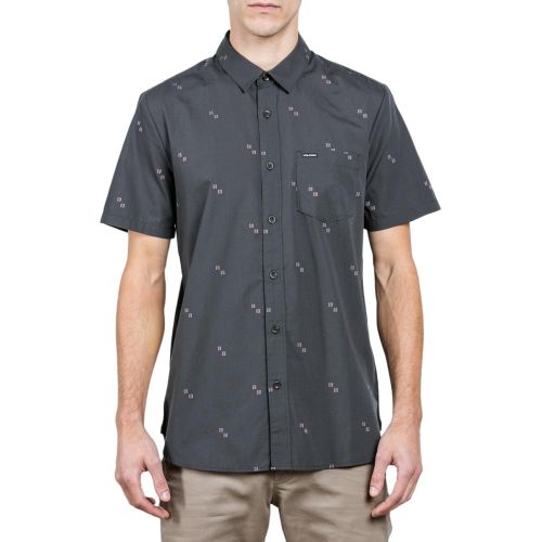  Volcom Mens Floyd Button Up Short Sleeve Shirt